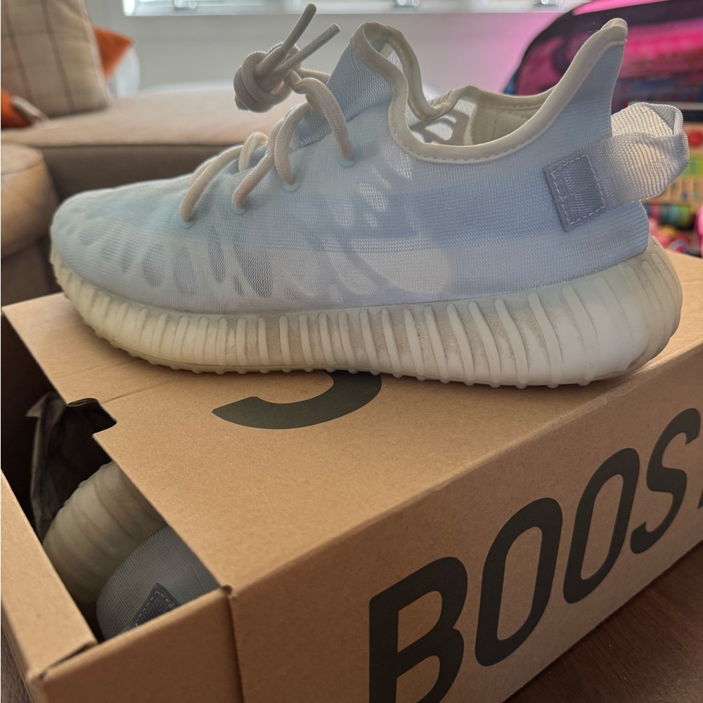 Yeezy Boost Light Blue Sneakers
